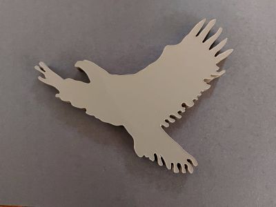 Bedroom logo, silhouette of an Eagle or Aquila in Italian