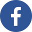 Facebook logo. Follow us on Facebook
